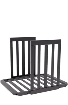 YappyÉtude crib set (short sides and mattress base) ANTHRACITE