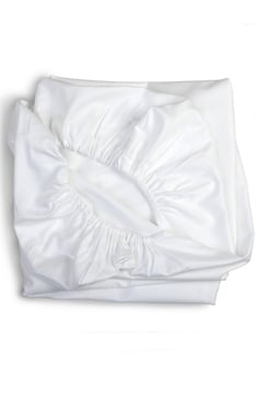 YappyWhite fitted cot sheet 195*90