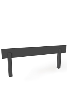  Accessory YappyHytte дополнительное боковое ограждение 80cm, ANTHRACITE