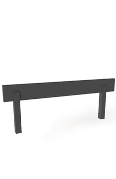 Accessory YappyHytte additional barrier 80cm, ANTHRACITE