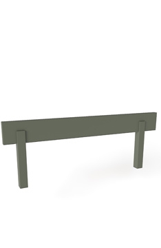 Accessory YappyHytte papildomas apsaugo šoninis kraštas 80cm, GREEN 