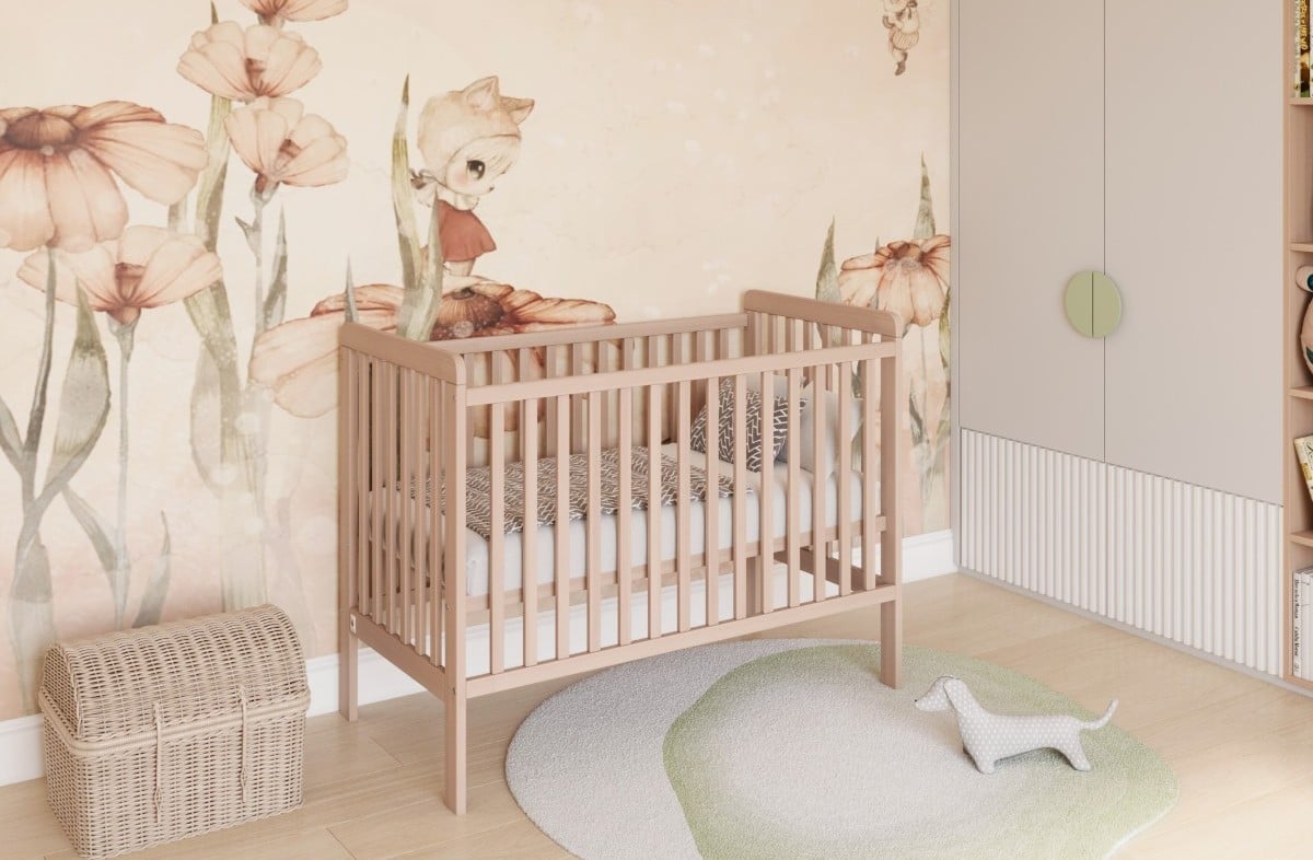  YappyUno baby cot, NATURAL