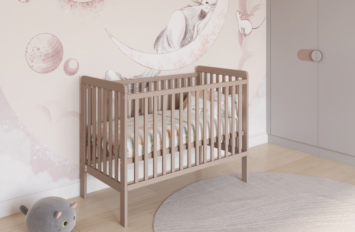  YappyUno baby cot, MOKA
