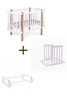 WHITE YappyÉtude bērnu gultiņas komplekts