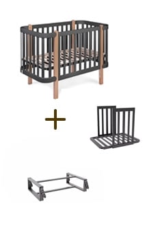 ANTHRACITE YappyÉtude baby cot set