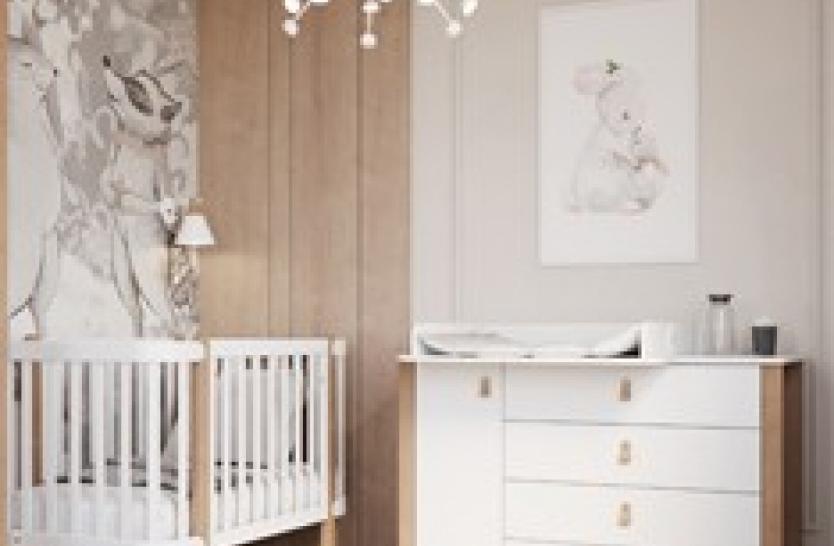  WHITE YappyÉtude Babybett und YappyÉtude II Kommode