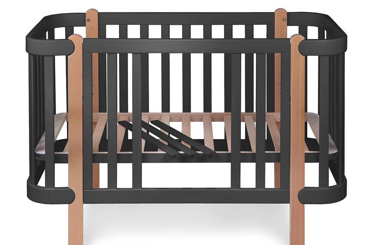  ANTHRACITE YappyÉtude baby cot and YappyÉtude II dresser