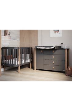 ANTHRACITE YappyÉtude baby cot and YappyÉtude II dresser