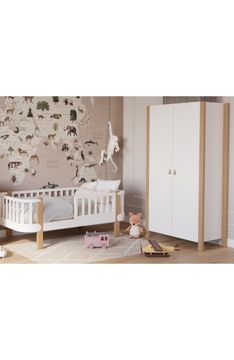WHITE YappyÉtude toddler bed and YappyÉtude wardrobe