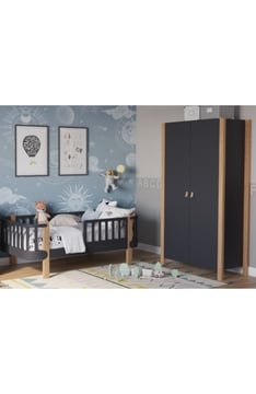 ANTHRACITE YappyÉtude Подростковая кровать и YappyÉtude шкаф