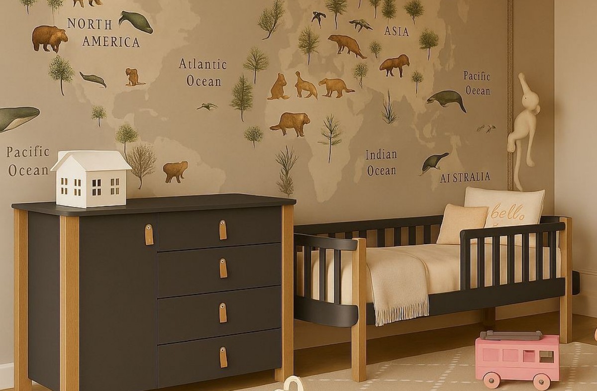  ANTHRACITE YappyÉtude toddler bed and YappyÉtude II dresser