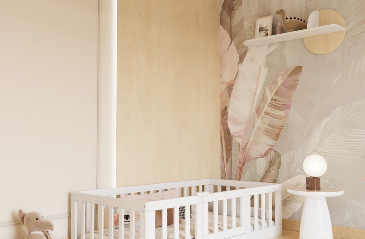  YappyCasa toddler floor bed, WHITE