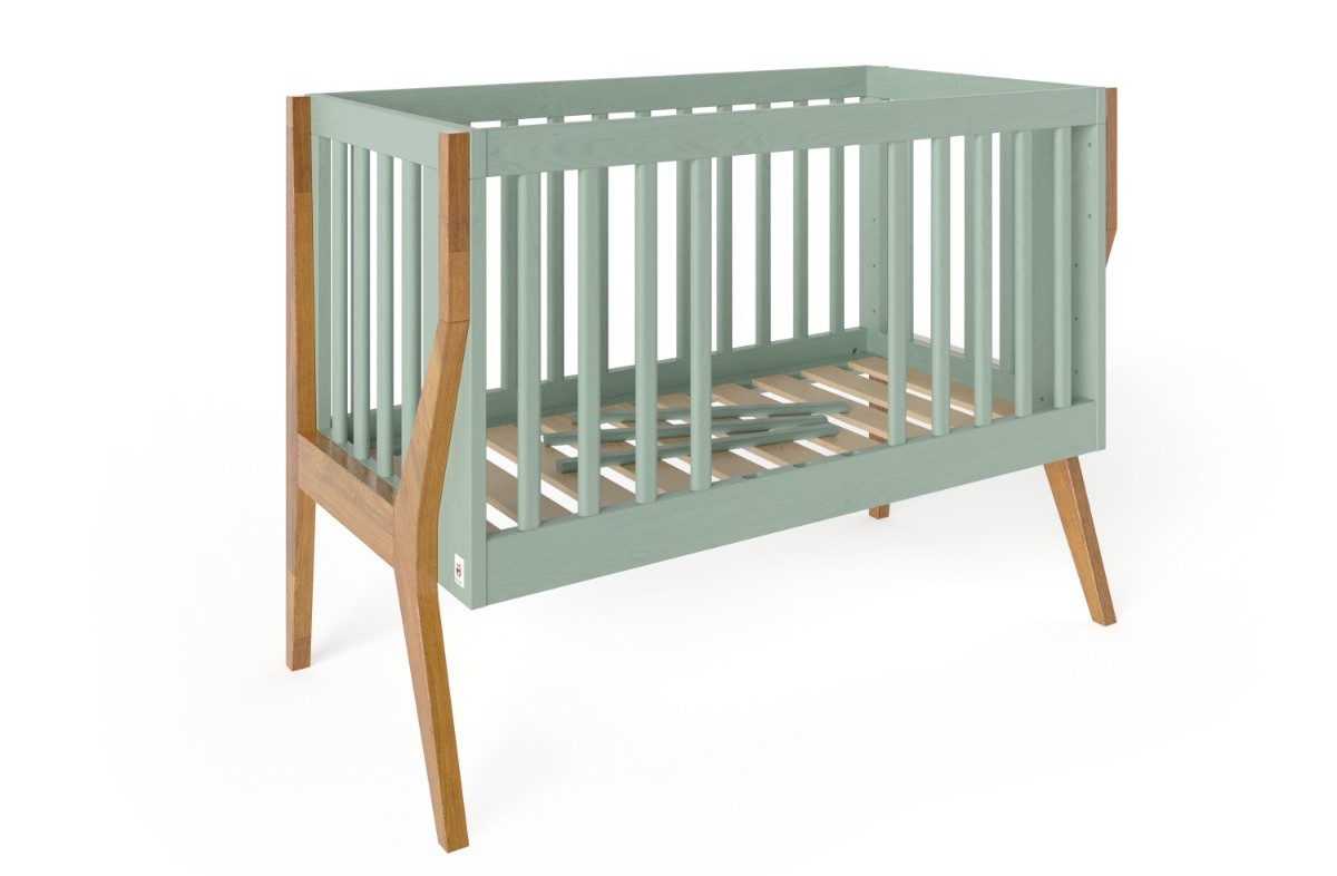  YappyIcon baby cot, SAGE GREEN