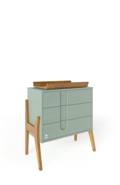 YappyIcon kummut mähkimisalusega, SAGE GREEN