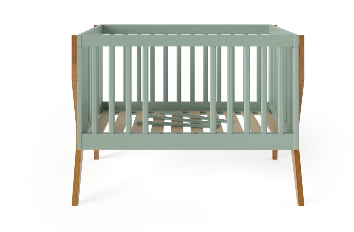  YappyIcon baby cot, SAGE GREEN