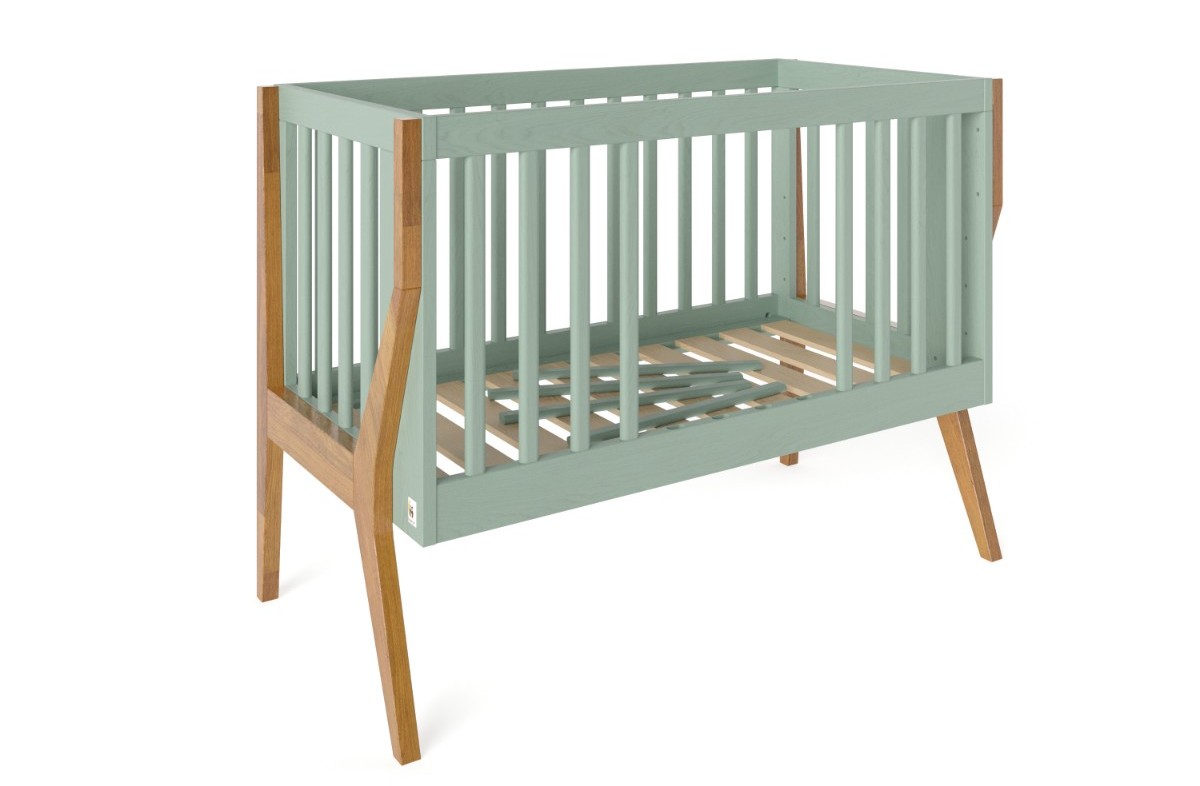  YappyIcon baby cot, SAGE GREEN