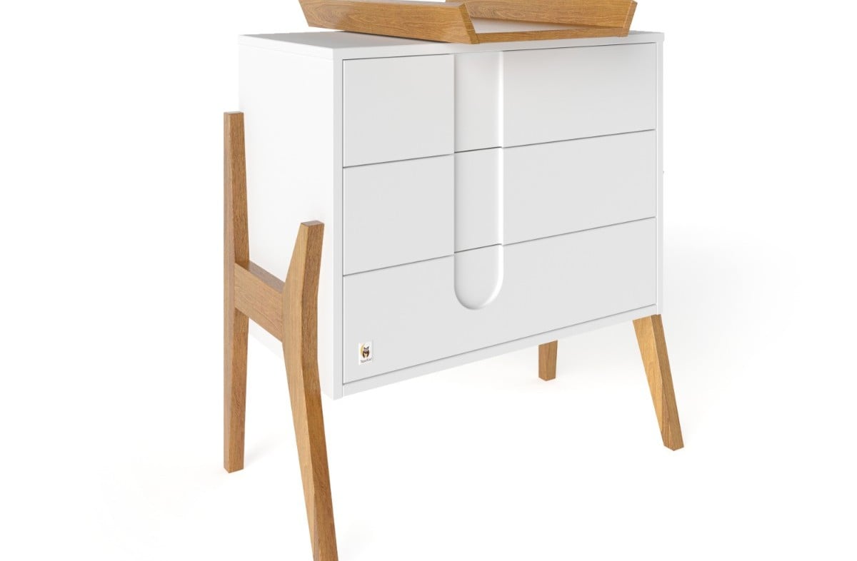  YappyIcon kummut mähkimisalusega, WHITE