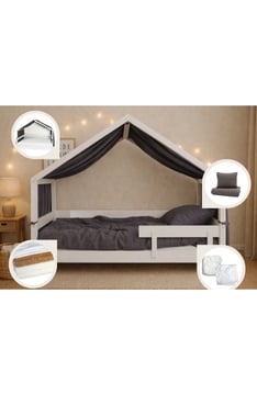 YappyHytte Toddler Bed Set GREY 6in1