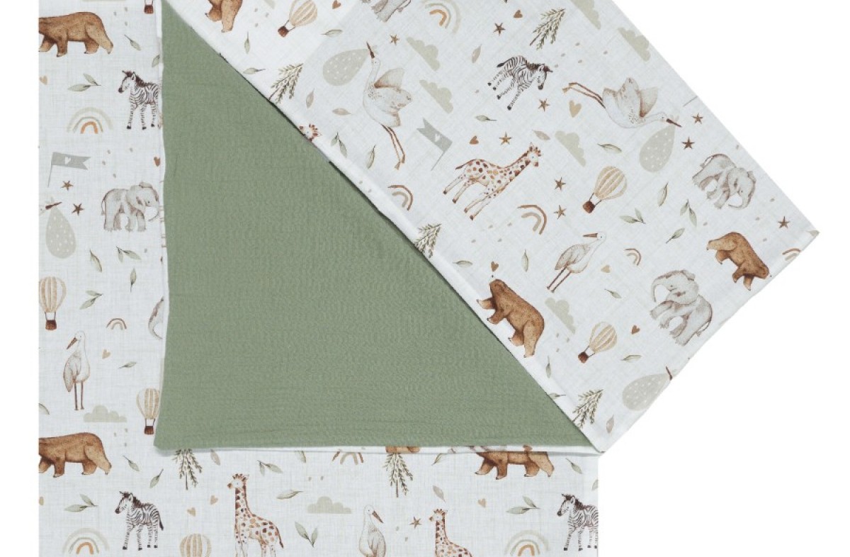  YappySkoggi gultas veļa 100x130 / 38x55 cm