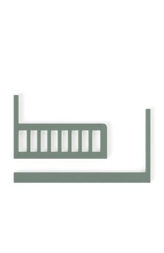  YappyIcon multipurpose rail, SAGE GREEN