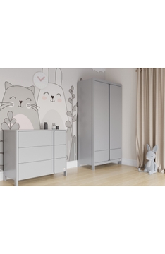 LIGHT GREY YappyClassic wardrobe and dresser