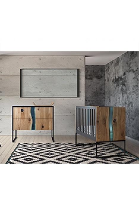 YappyLoft cot & dresser 