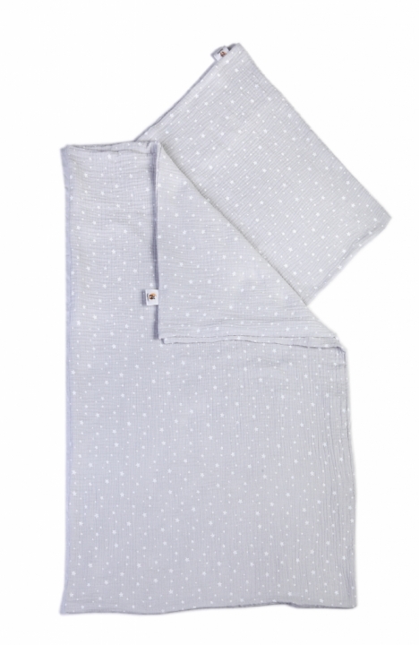 YappyStar Grey patalynė 100x130 / 38x55 cm