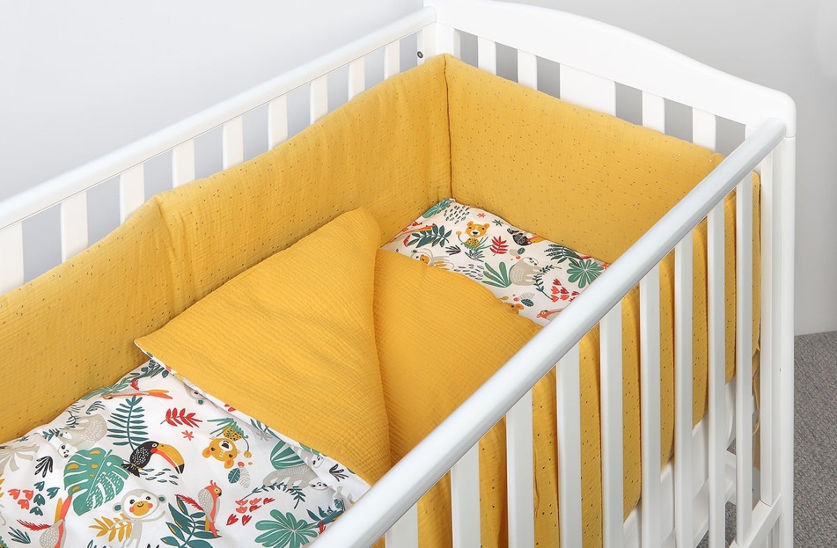  YappyAmazon Mustard bedding 100x130 / 38x55 cm