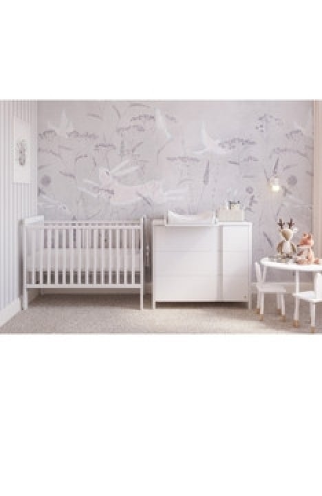 WHITE YappyUno lovytė ir YappyClassic komoda