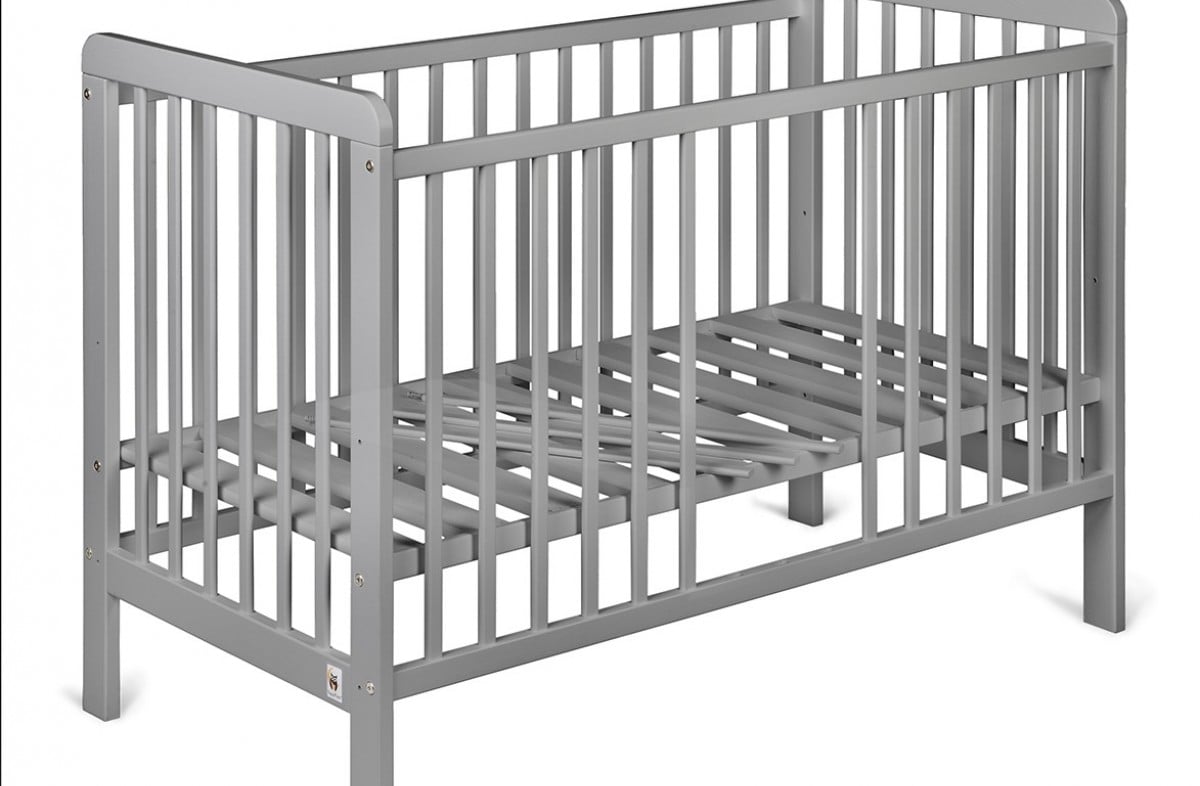  LIGHT GREY YappyUno baby cot and YappyClassic dresser