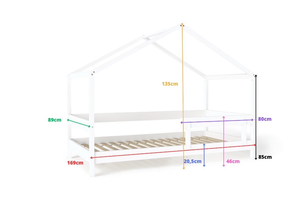  YappyHytte house bed, WHITE