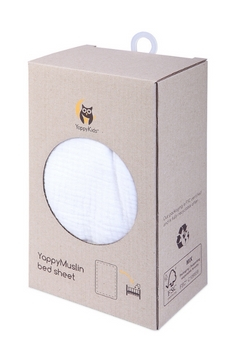 YappyWhite Muslin palags 120*60