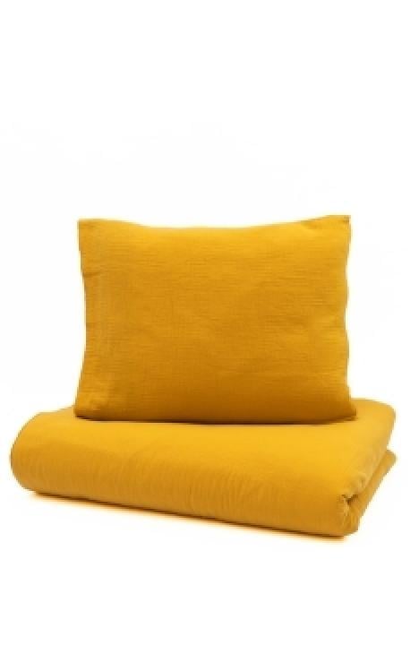 YappyMuslin Mustard bettwäsche-set 150x200 / 50x60 cm