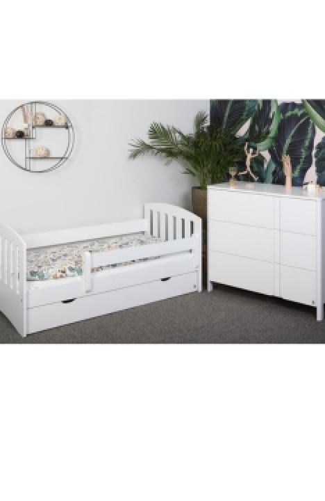 WHITE YappyLux lova paaugusiam vaikui ir YappyClassic komoda