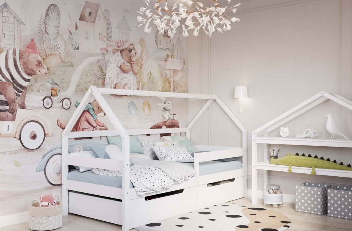  YappySole house bed, WHITE