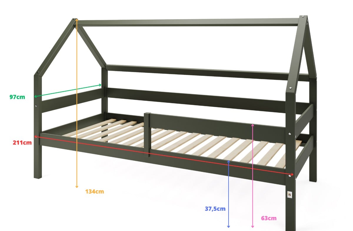  YappySole house bed, GREEN Limited