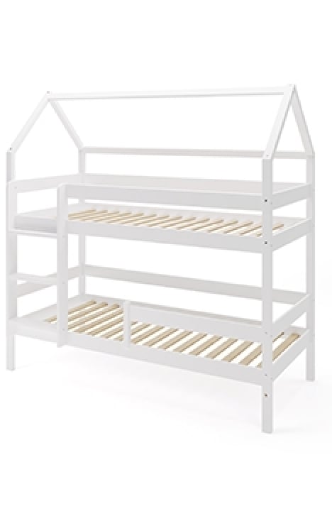 YappyEden house bunk bed, WHITE