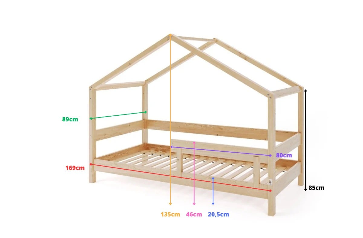  YappyHytte house bed, NATURAL