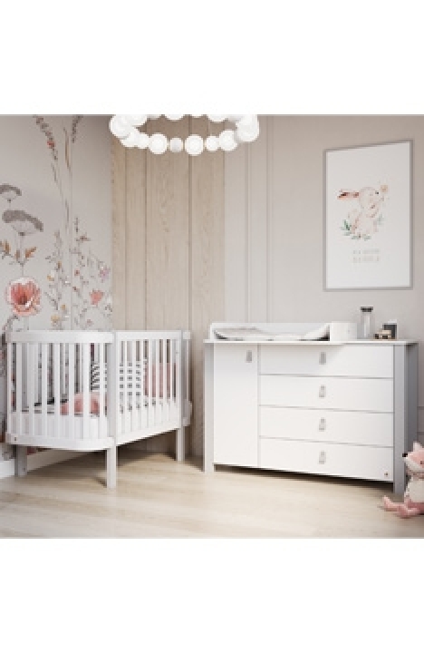 SKY GREY YappyÉtude lovytė ir YappyÉtude II komoda