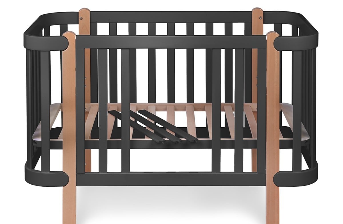  ANTHRACITE YappyÉtude baby cot and YappyÉtude II dresser
