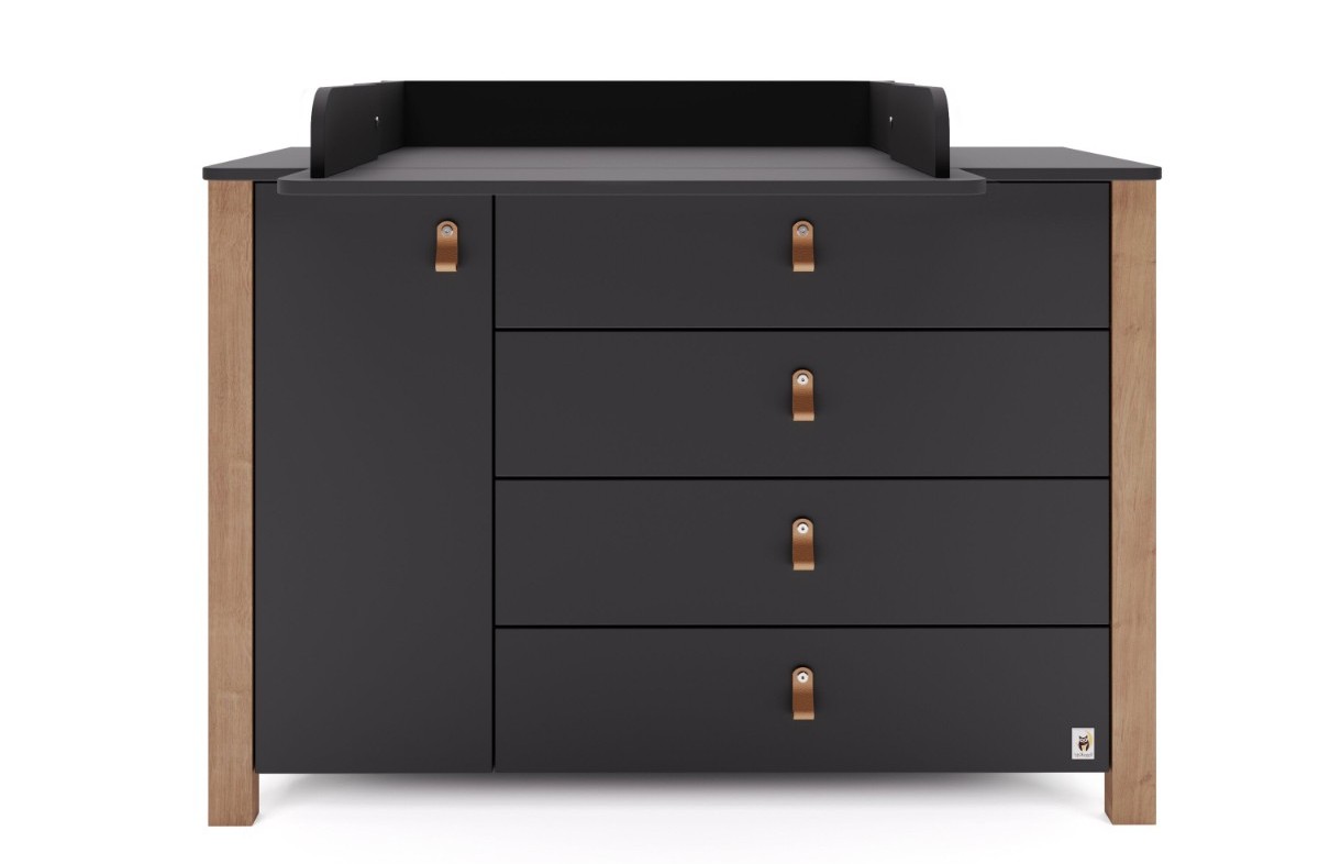  ANTHRACITE YappyÉtude baby cot and YappyÉtude II dresser
