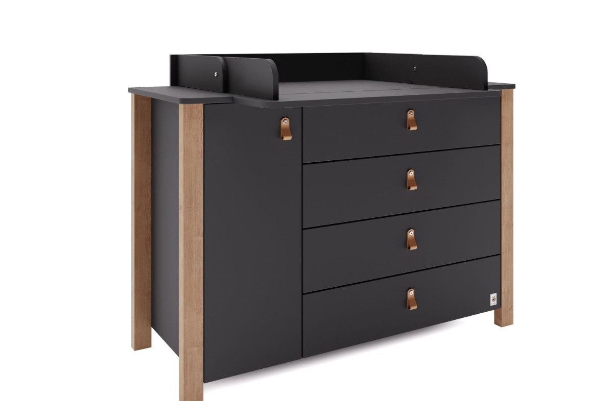  ANTHRACITE YappyÉtude baby cot and YappyÉtude II dresser