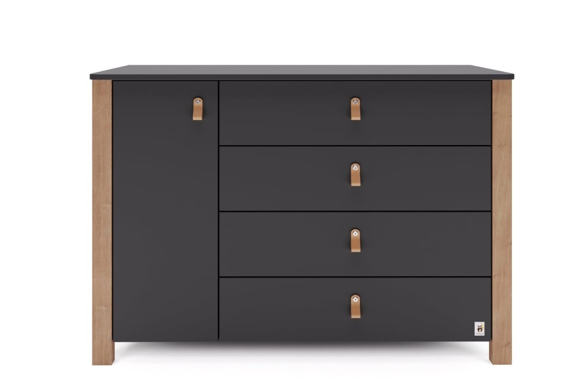  ANTHRACITE YappyÉtude baby cot and YappyÉtude II dresser