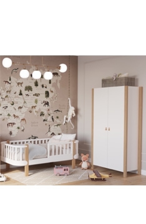 WHITE YappyÉtude toddler bed and YappyÉtude wardrobe