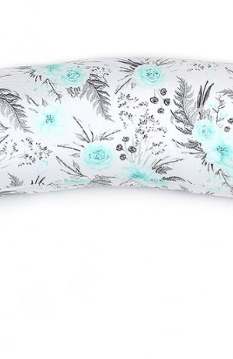 YappyFlowers Mint breastfeeding pillow