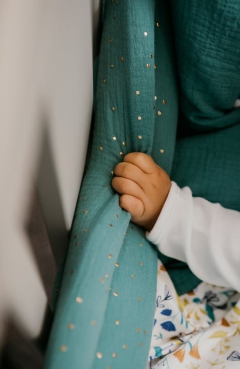 YappyEucalyptus Muslin 360cm apsauga