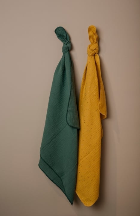 Yappy Mustard&Eucalyptus puuvillased rätid
