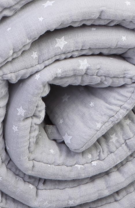 Yappy Star Grey Muslin 360cm apmalīte