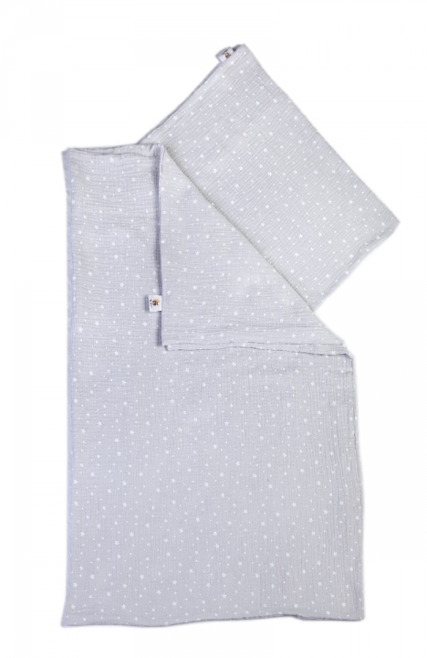 YappyStar Grey patalynė 100x130 / 38x55 cm