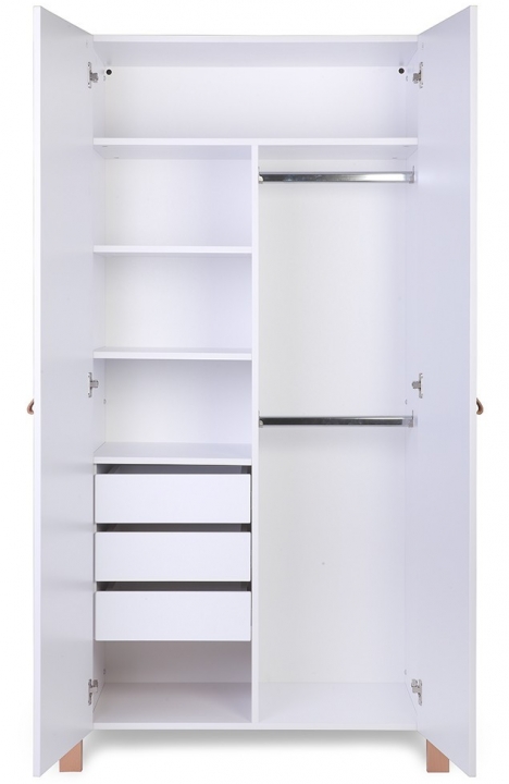 WHITE YappyÉtude baby cot dresser and wardrobe